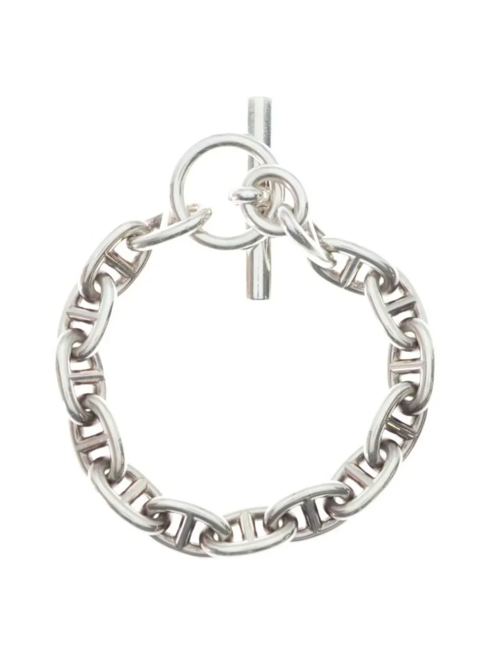 Hermes Chaine D'ancre MM Chain Bracelet Silver